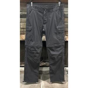 Men’s KUHL Gray STEALTH Zip Off Cargo Pockets Pants Size 38x34 38 X 34 *A6